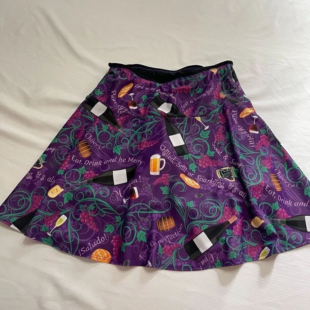 Boulder Athletic Wear Running Skirt Athletic Skirt 3 pockets Purple Black XXS